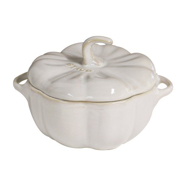 Staub Ceramic 16-oz Petite Pumpkin Cocotte - Rustic Ivory | Walmart (US)