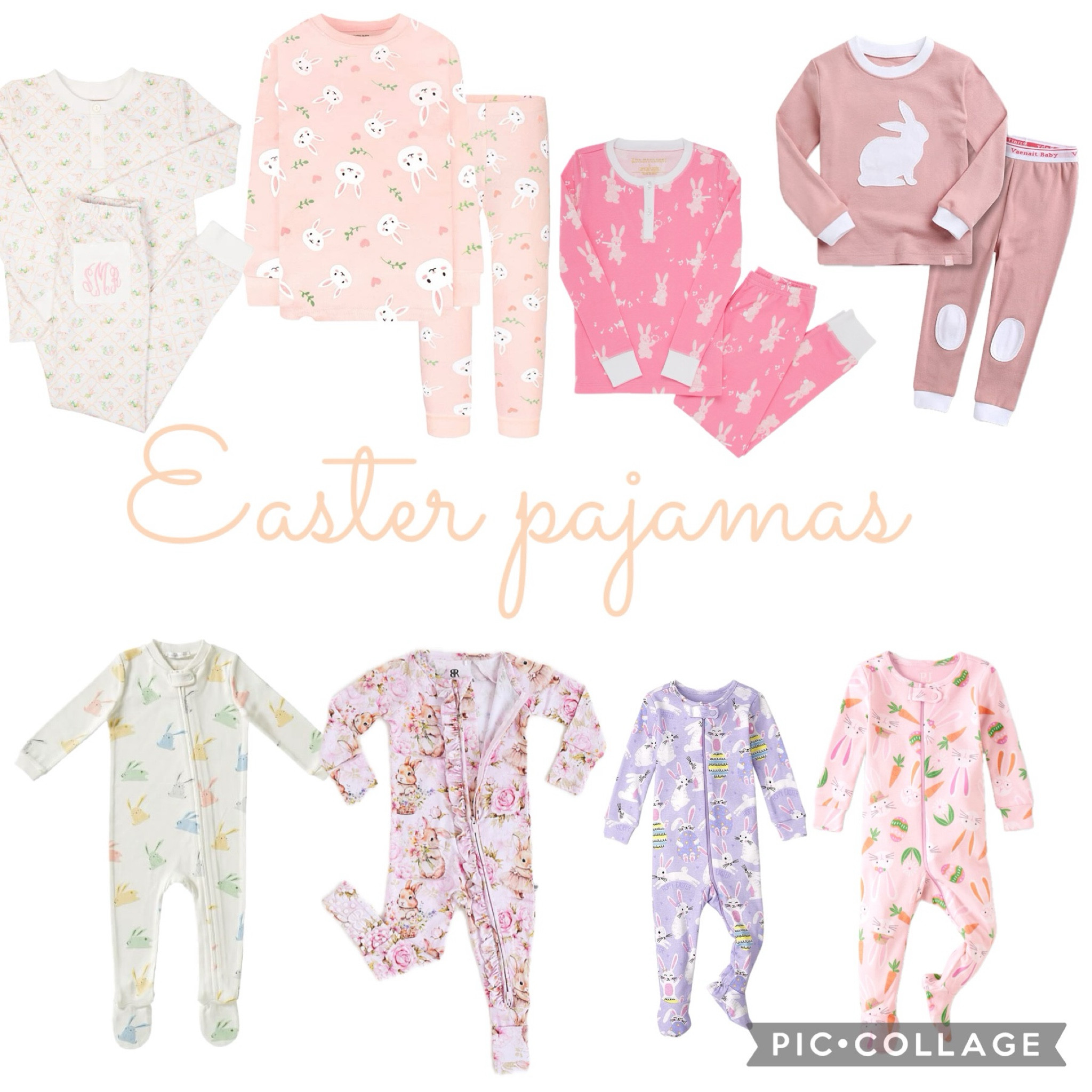 Easter pajamas for toddler and baby girls. #Easter #EasterPajamas, #ToddlerPajamas #GirlPajamas #BabyGirl #ToddlerGirl.

#LTKfamily #LTKbaby #LTKSeasonal