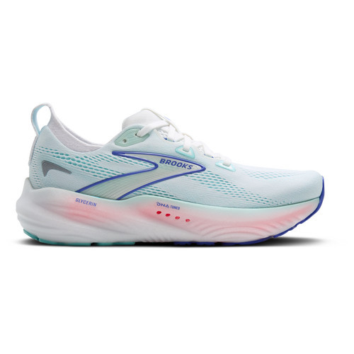 Brooks Womens Brooks Glycerin 22 - Womens Running Shoes White/Limpet Shell/Amparo Blue Size 9.0 | Champs Sports