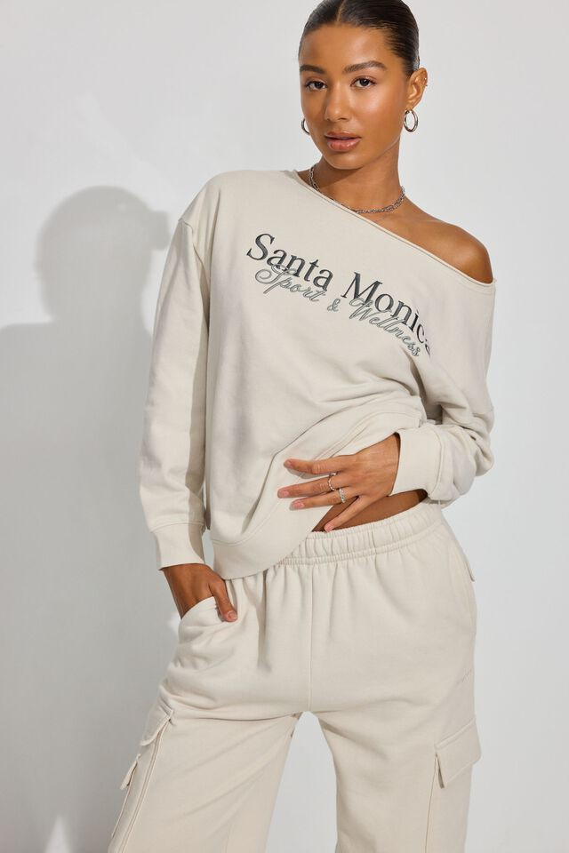 SoftTerry Off Shoulder Sweatshirt | Garage Clothing