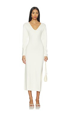 L'Academie by Marianna Yaslin Midi Dress in Ivory from Revolve.com | Revolve Clothing (Global)