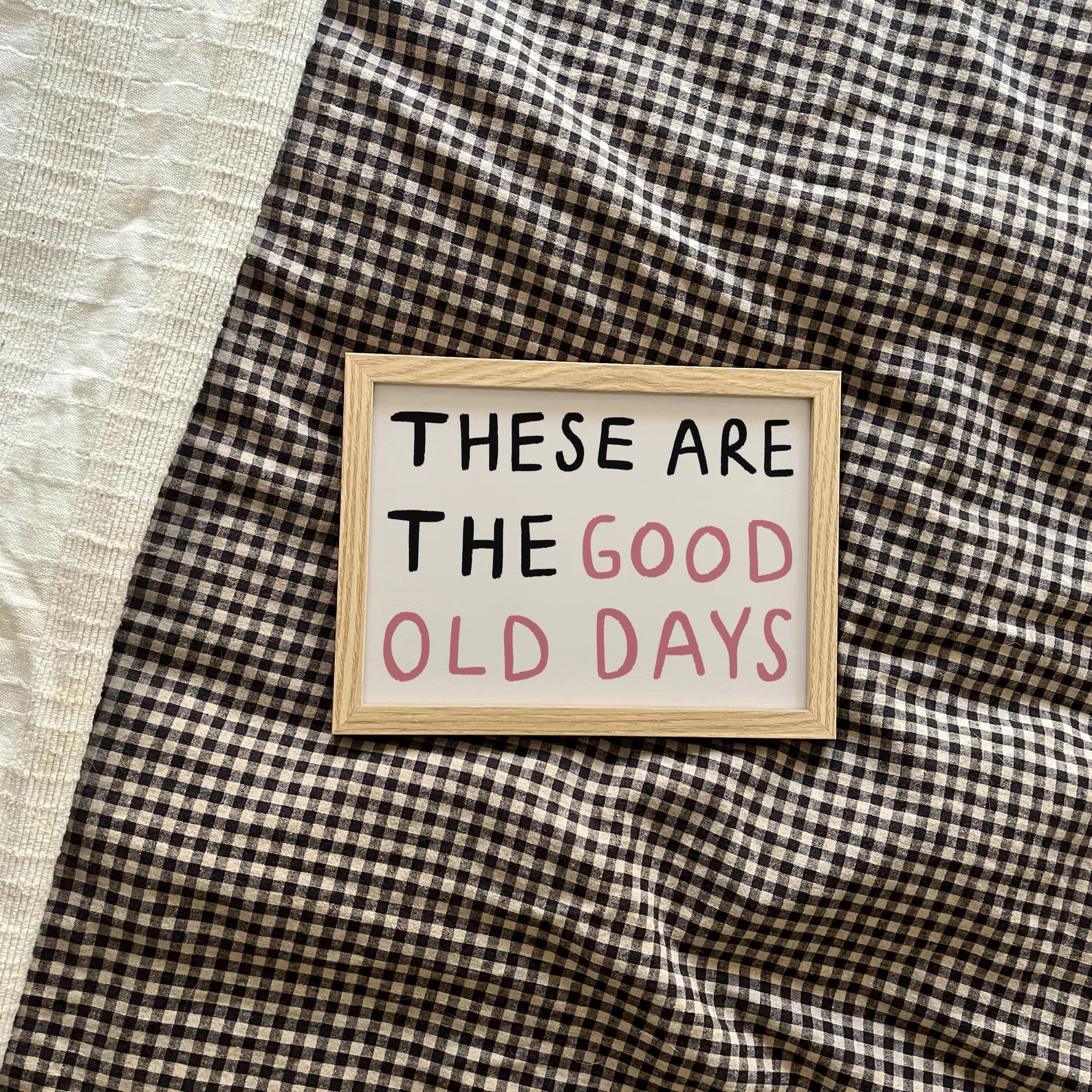 These Are the Good Old Days UNFRAMED Print | Feel-good Art Living Room Prints Decor Positive Prin... | Etsy (US)