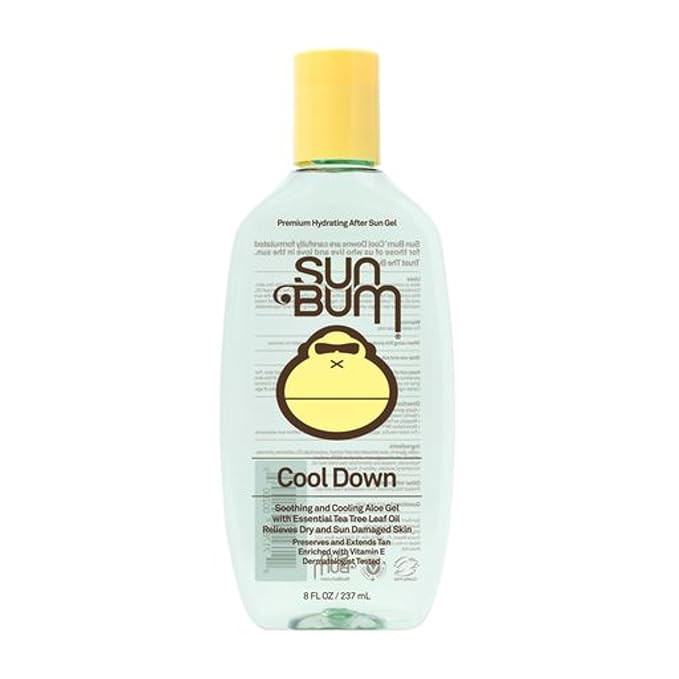Sun Bum Cool Down Aloe Vera Gel - Vegan After Sun Care to Soothe and Hydrate Sunburn - 8 oz | Amazon (US)