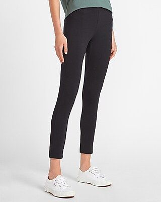 High Waisted Essential Cropped Leggings | Express