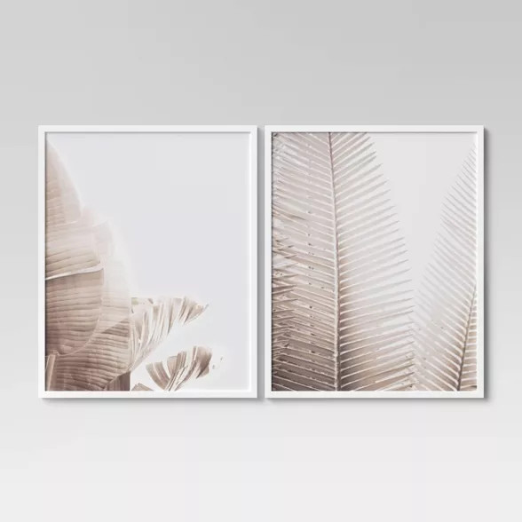 (Set of 2) 24" x 30" Palms Framed Wall Art - Project 62™ | Target