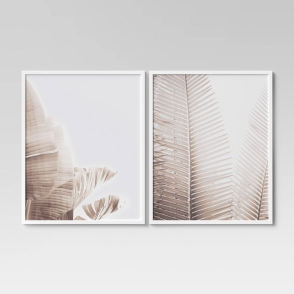 (Set of 2) 24" x 30" Palms Framed Wall Art - Project 62™ | Target