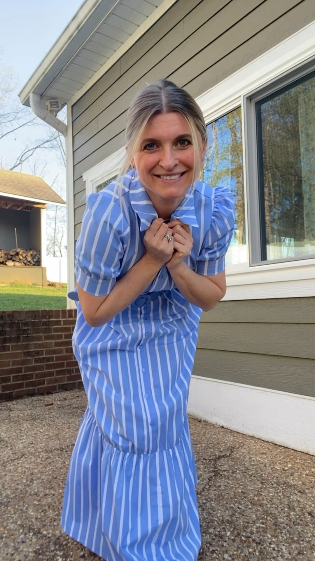 I almost forgot to share this beauty 
:
Yep, it’s Amazon! I’m 5’3 128lbs wearing size small. Belt comes with dress. I feel it fits TTS

#LTKWatchNow #LTKStyleTip #LTKSpringSale