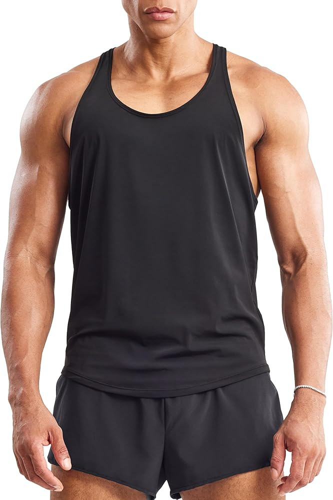 Ouber Men's Mesh Racerback Tank Tops Gym Fitness Sleeveless T-Shirt for Bodybuilding Muscle Shirt... | Amazon (US)