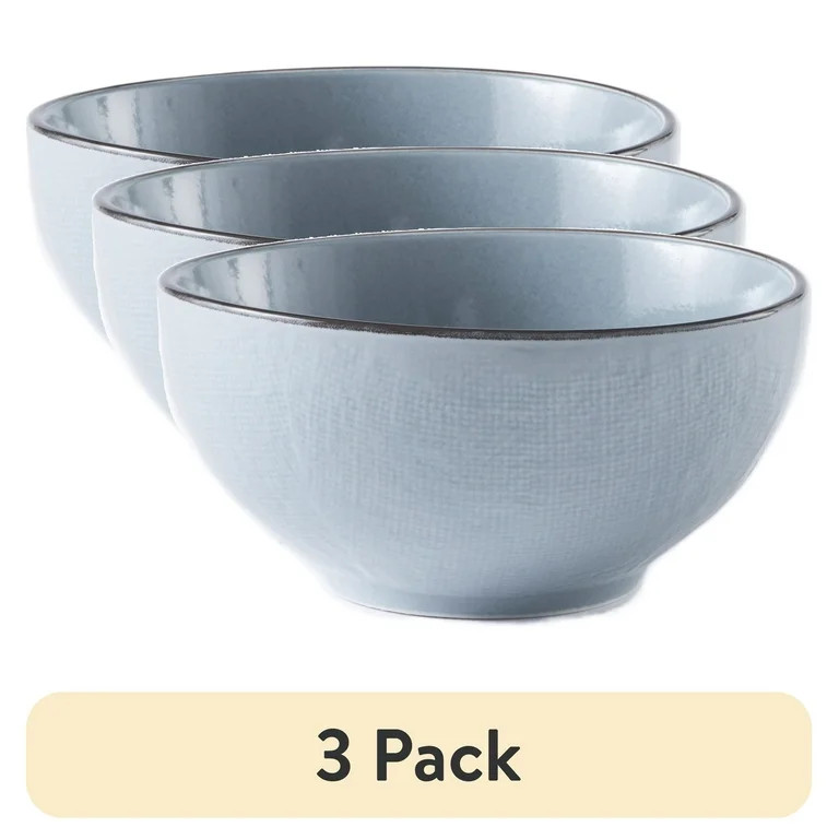 (3 pack) Better Homes & Gardens Denim Murphy Stoneware Cereal Bowl | Walmart (US)