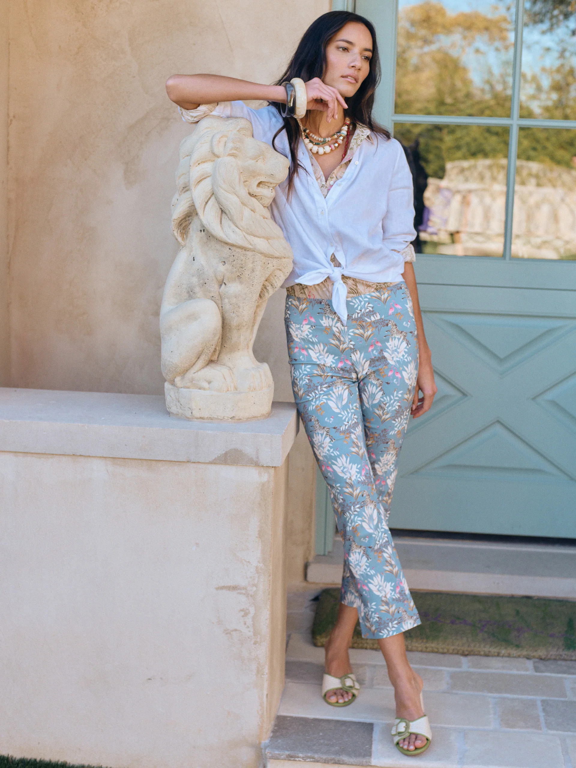 Ivy Pants in Zebra Story | J.McLaughlin