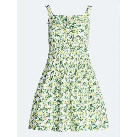 Free Assembly Women's Tiered Smocked Mini Dress, XS-XXL | Walmart (US)