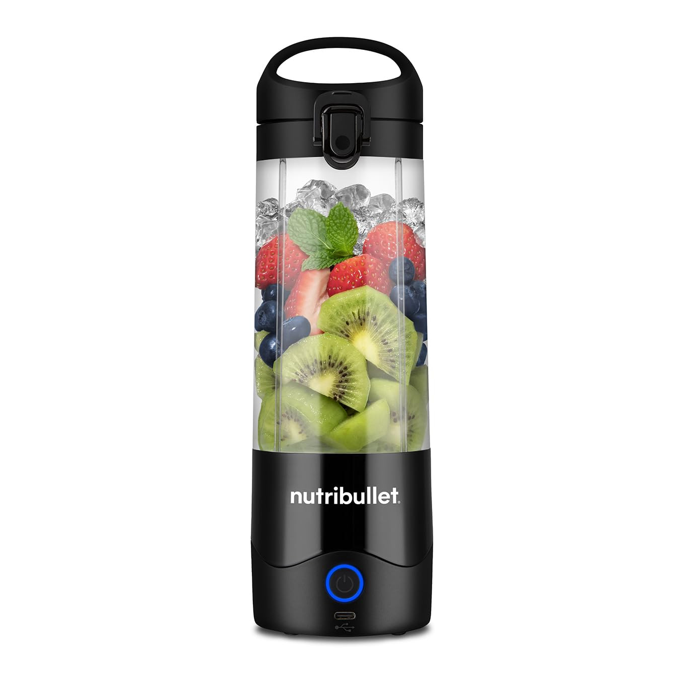 nutribullet Portable Blender in Black - Powerful Extractor Blade, 475ml Cup, To-Go Lid, USB-C Cha... | Amazon (UK)