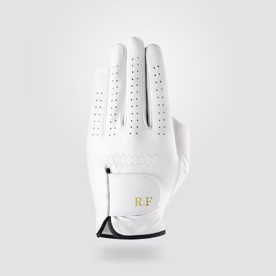 White Premium Personalized Cabretta Leather Golf Glove (MEN) The Perfect Golf Gift | Etsy (US)