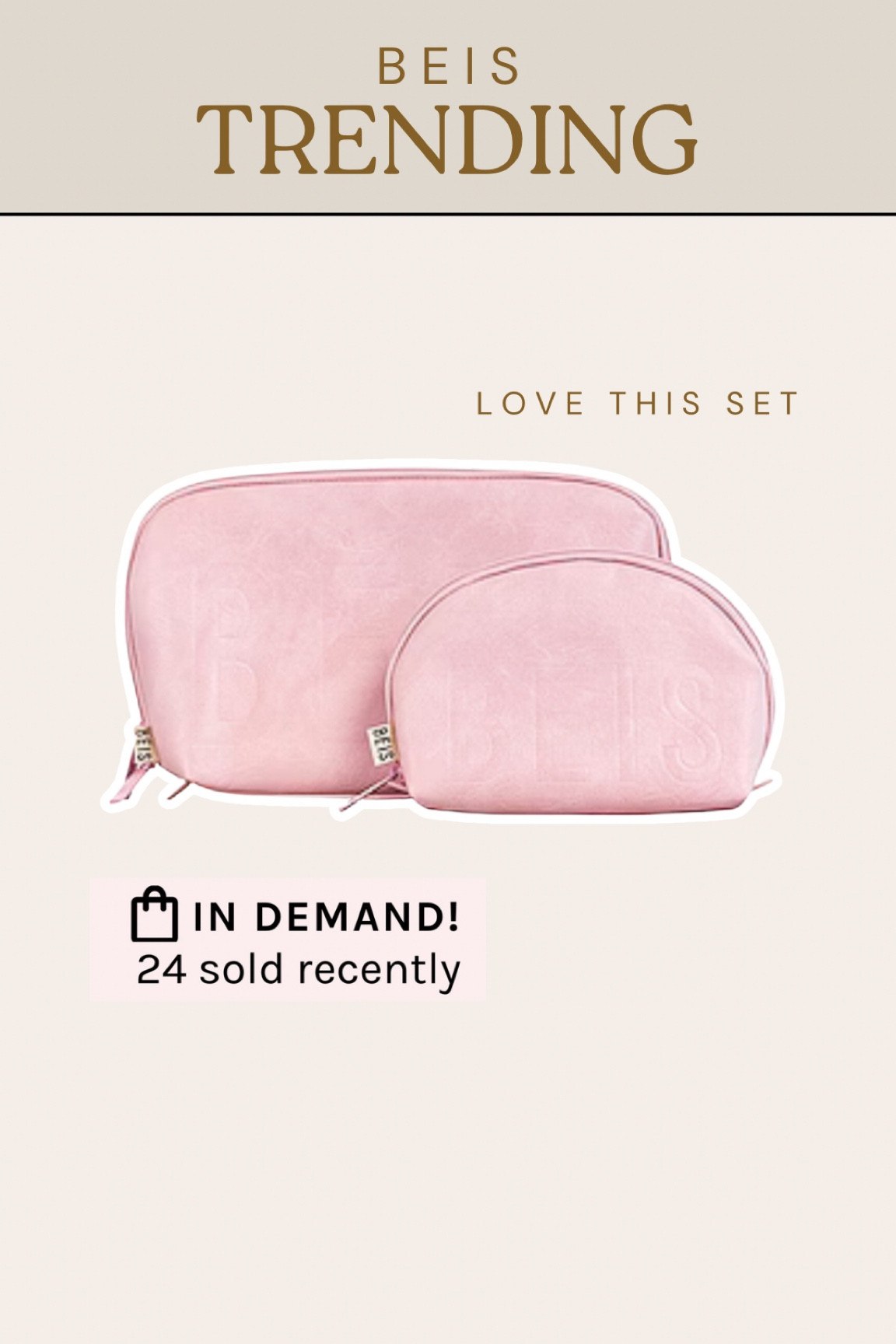 trending travel cosmetic pouch set #makeup #trending #cosmeticbag #makeupbag #travelcase #travelbag #travel 

#LTKbeauty #LTKtravel #LTKGiftGuide