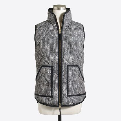 Factory printed quilted puffer vest | J.Crew Factory