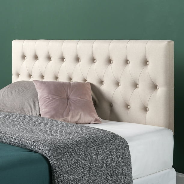 Zinus Trina Upholstered Metal Headboard, Taupe, Queen - Walmart.com | Walmart (US)