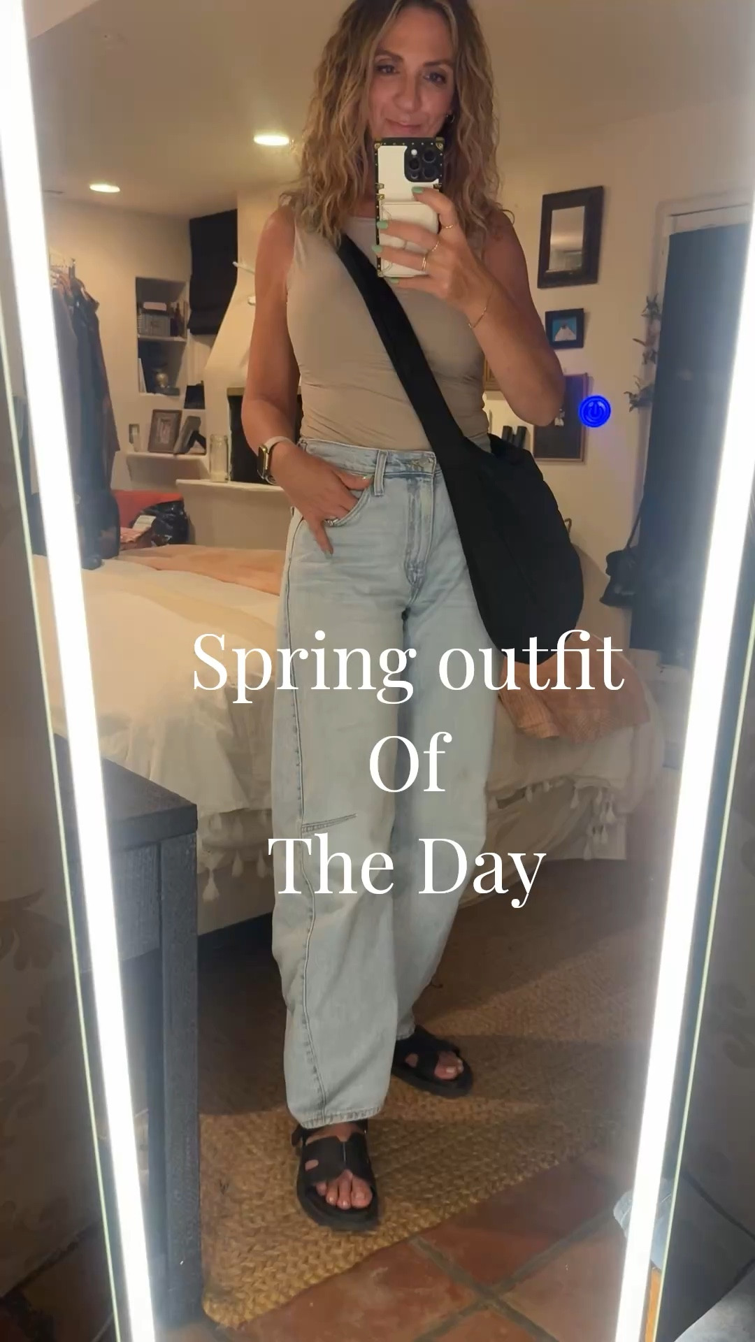 ✨Easy spring mom outfit 🤍 | what I wear in my 40s around town

This has been my go-to easy spring outfit lately—comfortable, flattering, and perfect for busy days running around town.

Wearing my @Levi's  cinch barrel jeans (true to size—I’m in a 28, my usual). They have a hidden side button to cinch the waist, which is so good if you’re curvier or want that more tailored fit 🙌🏼

My tank is the EASYGALA seamless fitted tank from Amazon (wearing a size small). I’m 5’7” and typically a small in tops / medium in bottoms for reference. The tank is longer length (great for tucking), doesn’t ride up, and has that smooth, skims-style feel.

Finished with chunky platform sandals + my lightweight black puffer crossbody (packs flat—so good for travel ✈️).

Such an easy mom outfit / everyday outfit in your 40s that still feels put together.

Everything linked 🤍




spring outfit • mom outfit • barrel jeans • amazon fashion • seamless tank • casual everyday outfit • elevated basics • travel outfit

#LTKOver40 #LTKgrwm #LTKootd