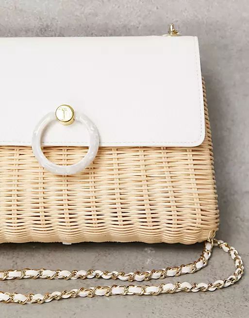 Ted Baker janiya straw bag in white | ASOS (Global)