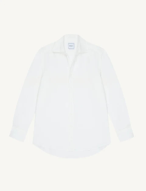 The Set: Linen White Shirt & Boxer | With Nothing Underneath