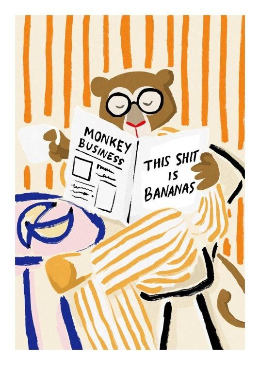 Monkey Business Poster | Desenio