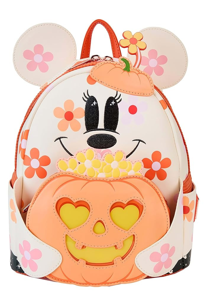 Loungefly Disney Minnie Mouse Floral Ghost Light Up Glow Mini Backpack | Amazon (US)