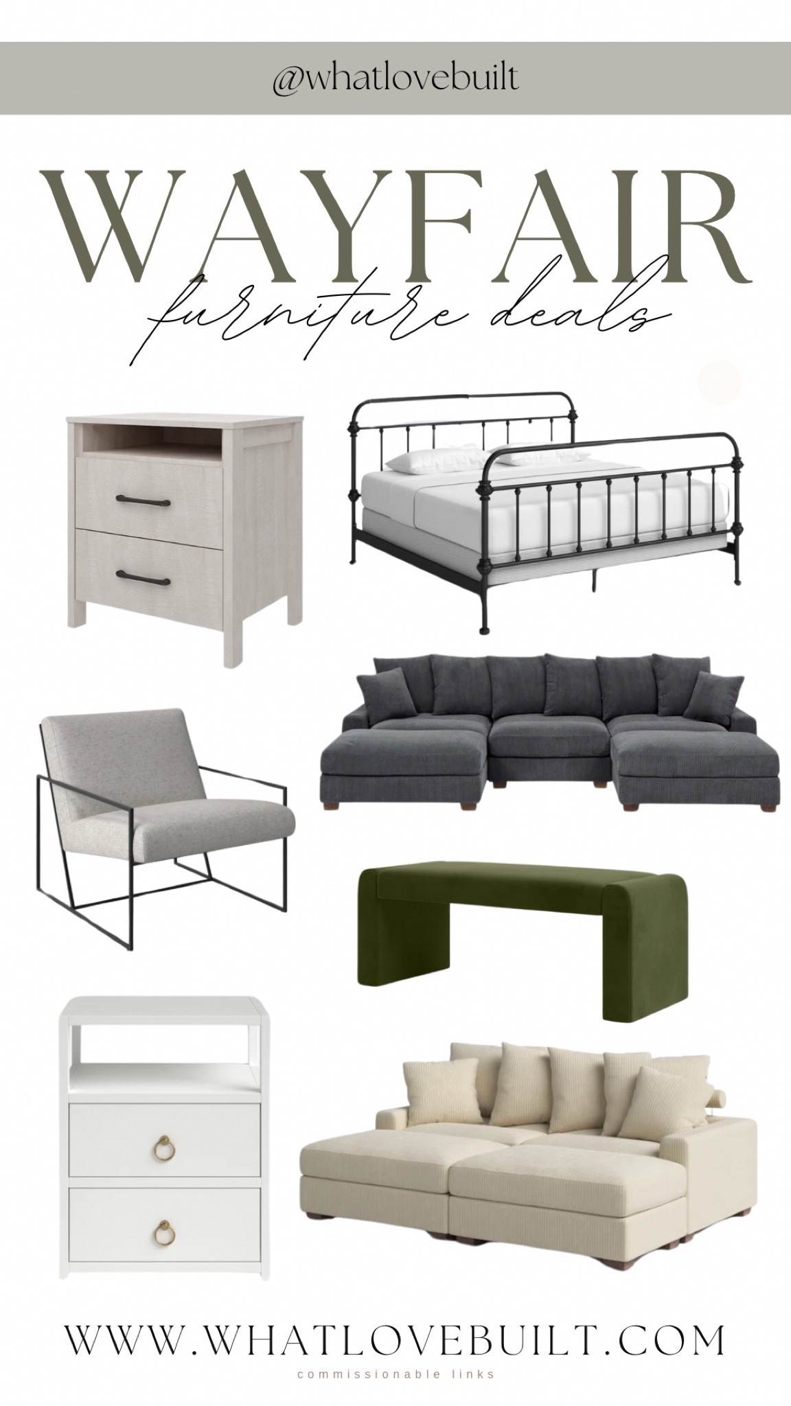 Wayfair Furniture Deals

#wayfair #furniture #home #homefurniture #bedroom #bed #sofa #couch #bench #endtable #nightstand #livingroom 

#LTKhome #LTKsalealert #LTKstyletip