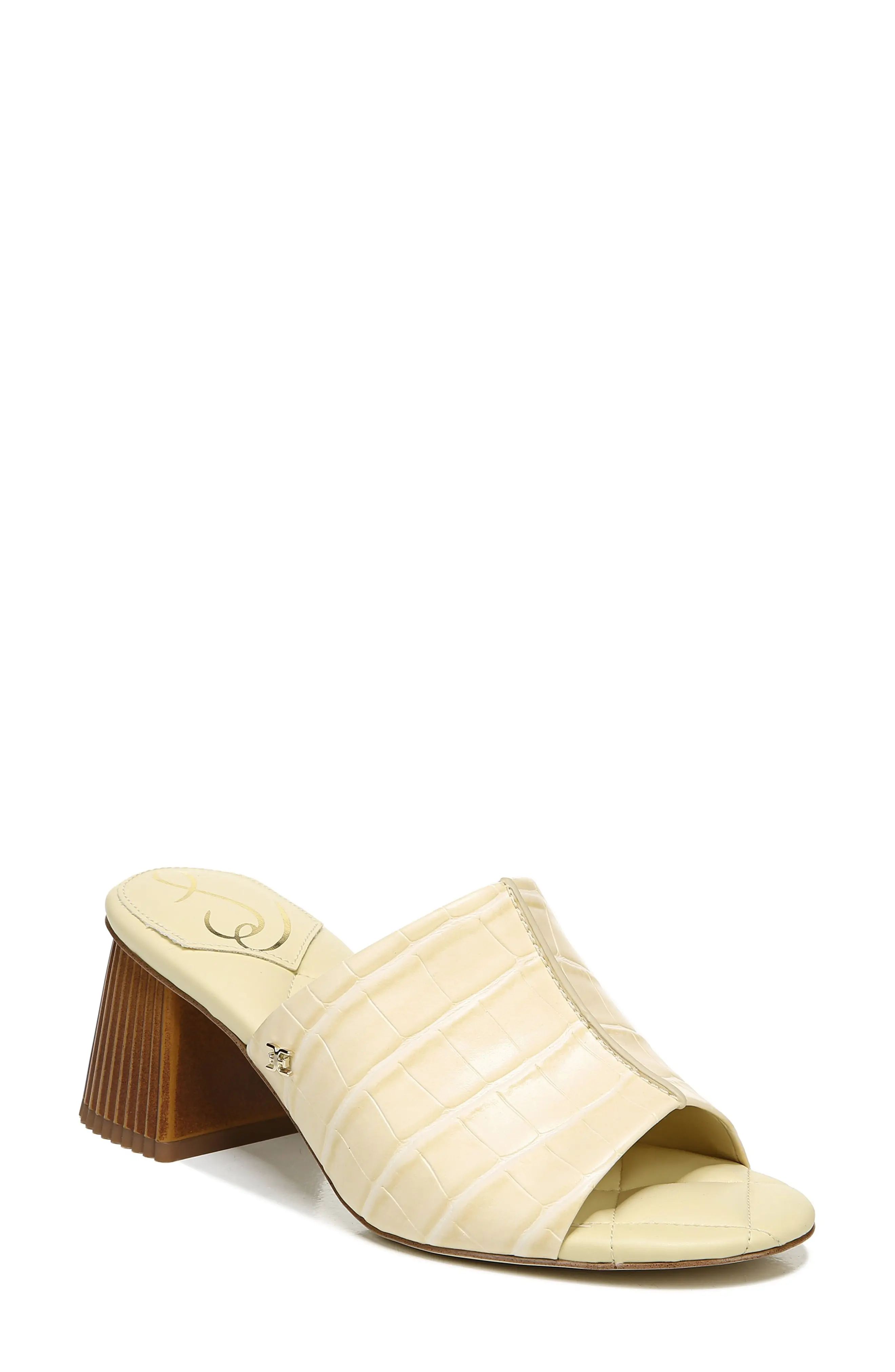 Women's Sam Edelman Sonya Slide Sandal, Size 7 M - Ivory | Nordstrom