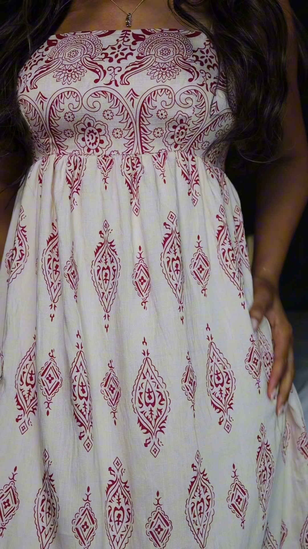 New Cupshe Sun on Repeat Ornate Maxi Dress 😍 size XS perfect for Spring and Summer 

Affordable fashion vacation printed maxi sleeveless boho flowy lightweight resort wear square neck flattering 
