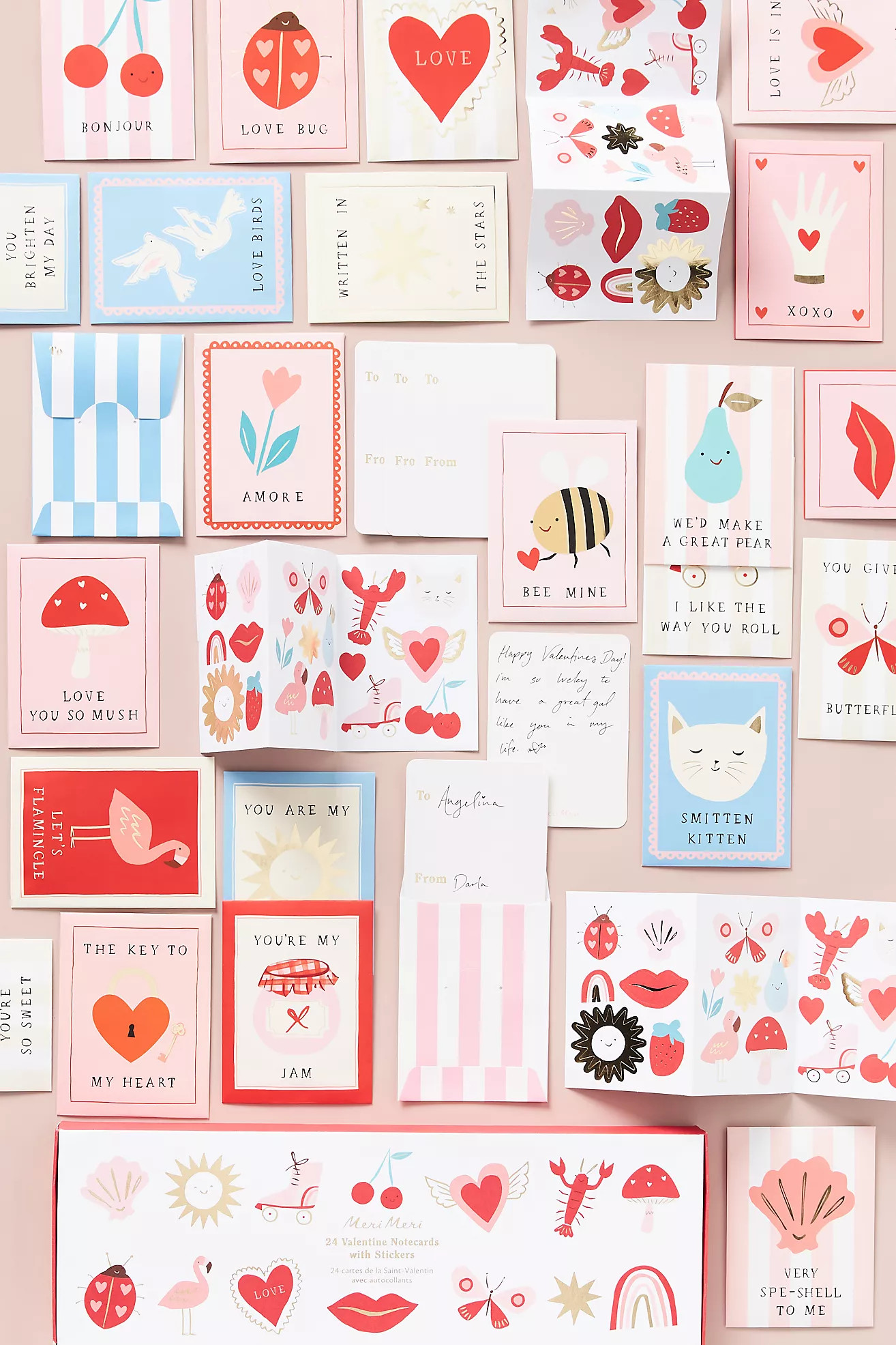 Meri Meri Valentine's Kids Notecards | Anthropologie (US)