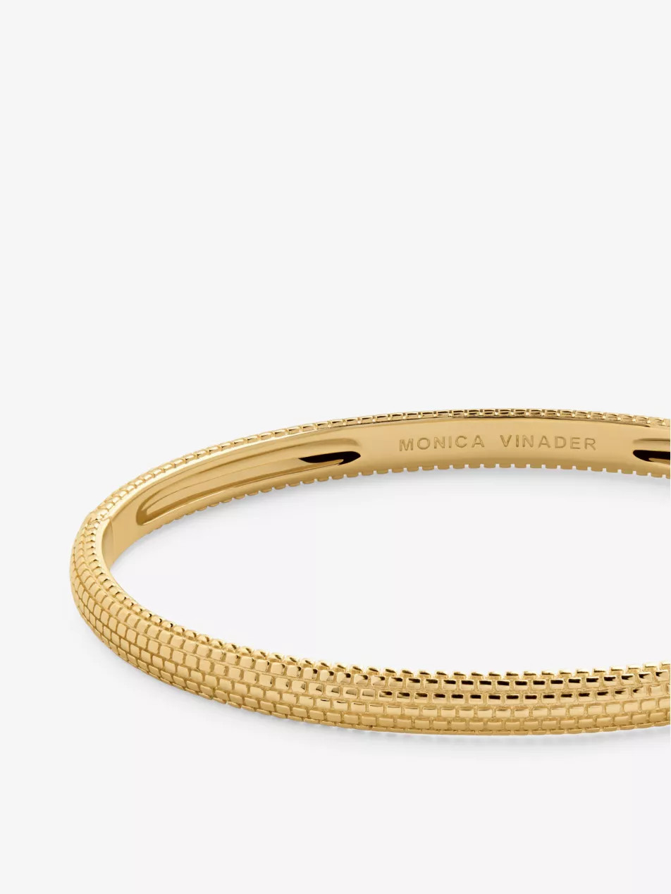 Heirloom 18ct yellow gold-plated vermeil sterling-silver bangle | Selfridges