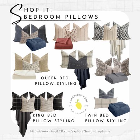 Having a lovely bed isn’t hard to achieve with these pillow and throw blanket groupings, but we can help if you are still unsure about how to pull it all together. Check out our Instagram to get in touch: Lemondrop.Home

#LTKfindsunder100 #LTKhome #LTKstyletip