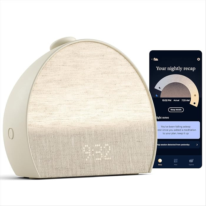 Hatch Sleep Clock, Contactless Sleep Tracker, Personalized Insights, Putty | Amazon (US)