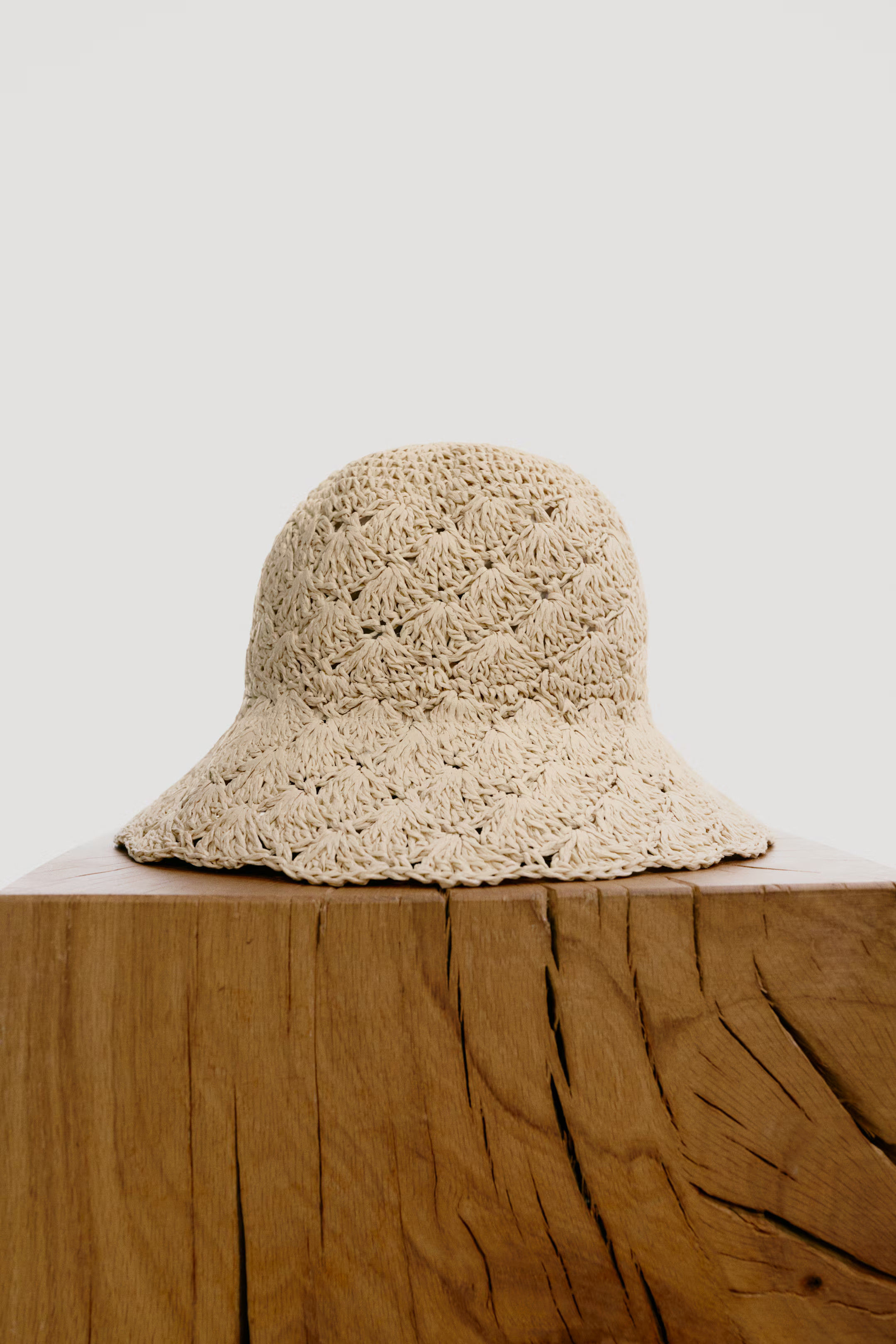 Crocheted Straw Bucket Hat - Beige - Ladies | H&M US | H&M (US + CA)