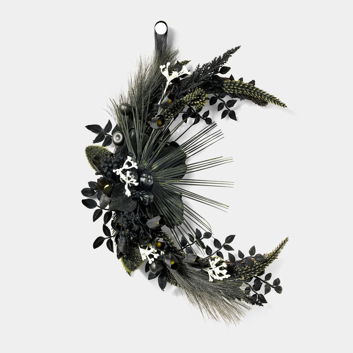 Faux Floral Moon Halloween Wreath - Hyde & EEK! Boutique™ | Target