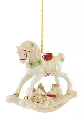 Lenox 2025 Baby's First Christmas Rocking Ornament | Belk