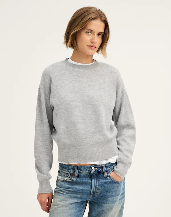 The Shae Crewneck Sweater in Merino-Silk Blend | Madewell