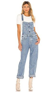 Free People x We The Free Ziggy Denim Overall in Powder Blue from Revolve.com | Revolve Clothing (Global)