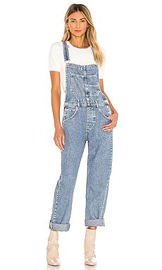 Free People Ziggy Denim Overall in Powder Blue from Revolve.com | Revolve Clothing (Global)
