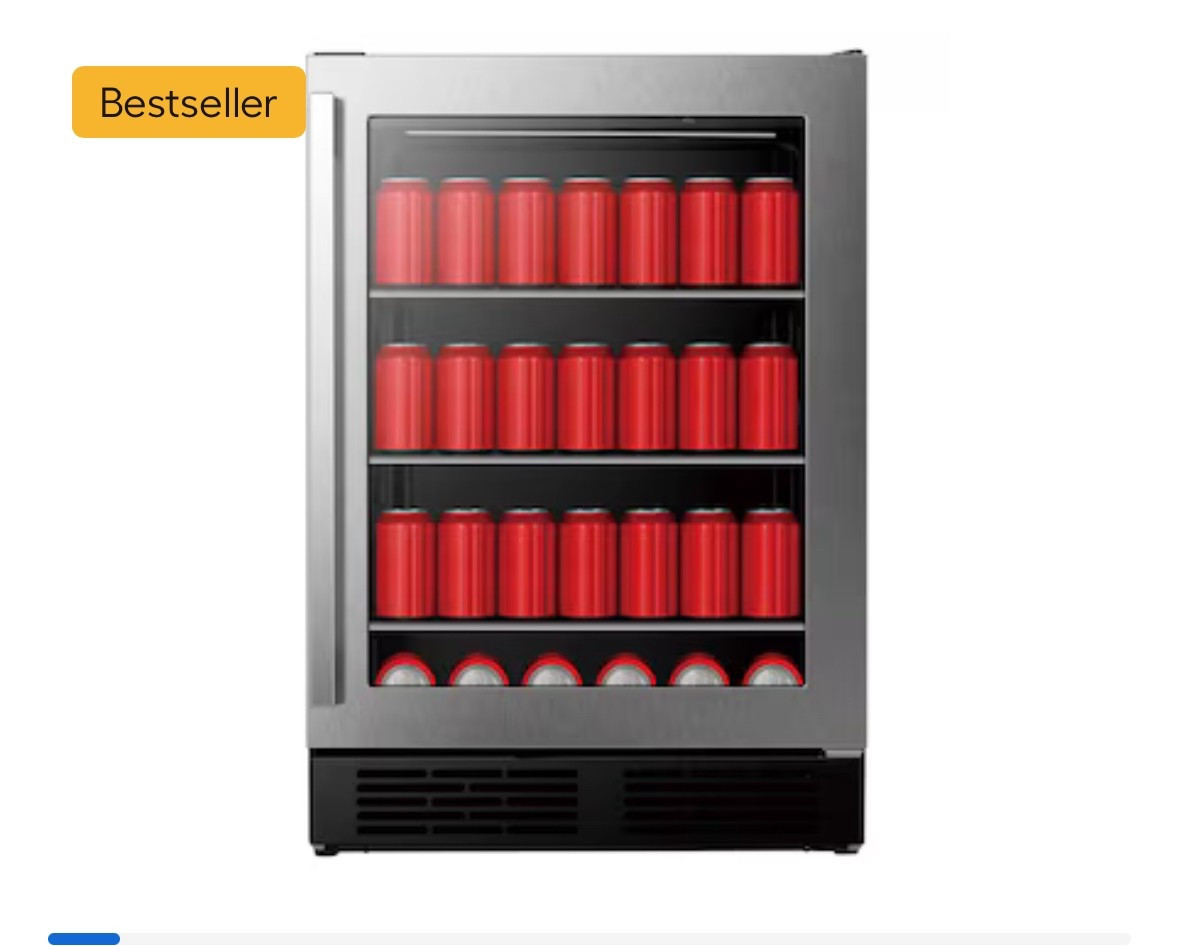 Beverage fridge 

#LTKFamily #LTKParties #LTKHome