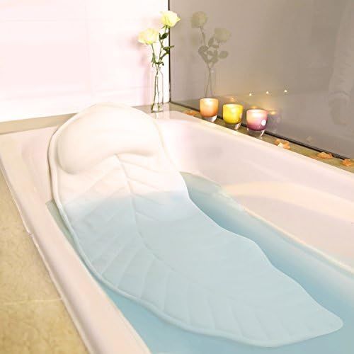 Full Body Spa Bath Pillow Mat, Bathtub Mattress Luxury Cushion with Large Suction Cups, Comfort Supp | Amazon (US)