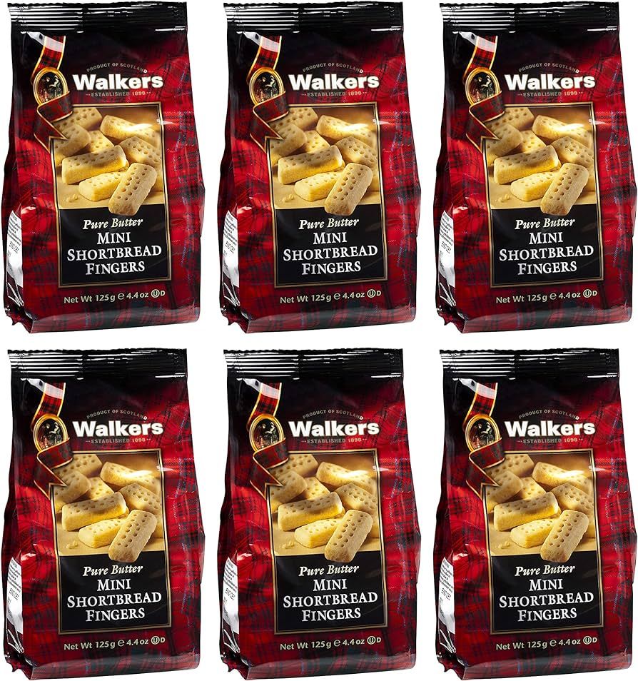 Walker’s Pure Butter Shortbread Mini Fingers - 4.4 Oz Bags (Pack of 6) - Authentic Shortbread C... | Amazon (US)