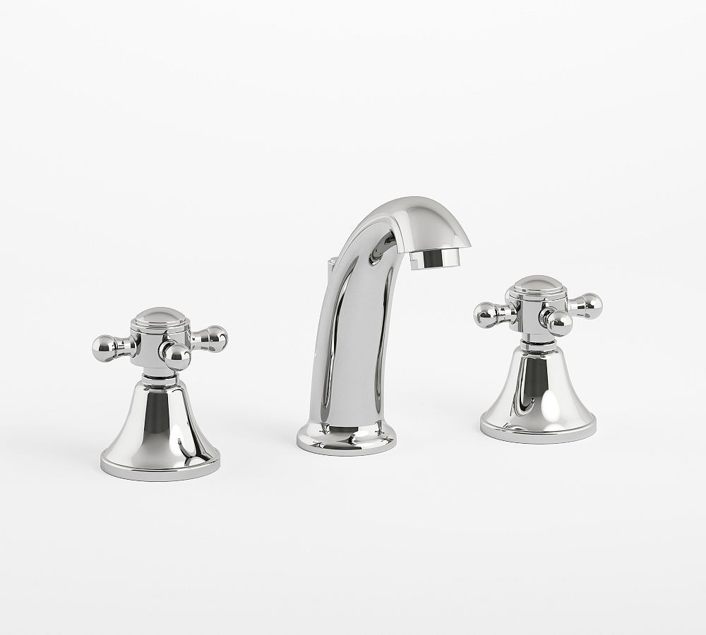Warby Cross-Handle Widespread Bathroom Sink Faucet | Pottery Barn (US)