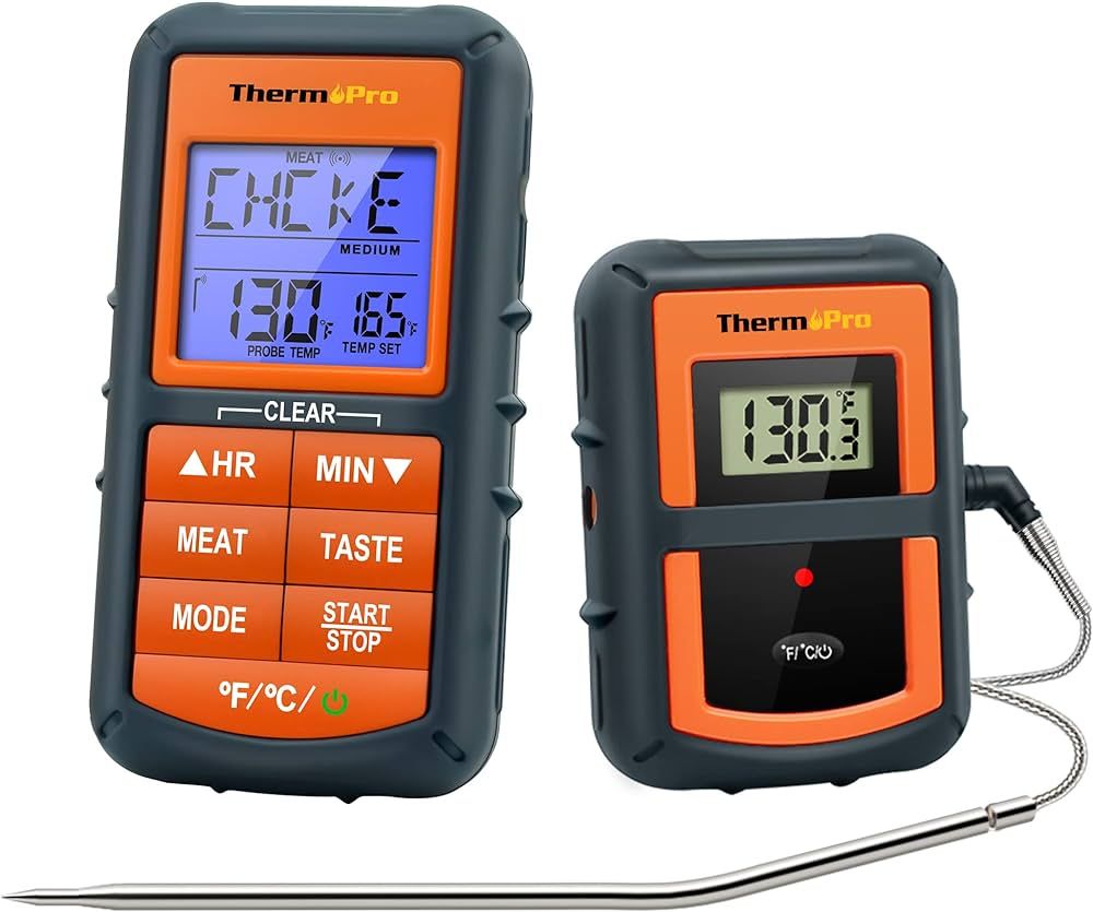 ThermoPro TP07 Wireless Meat Thermometer for Cooking, Digital Grill Thermometer with Temperature ... | Amazon (US)