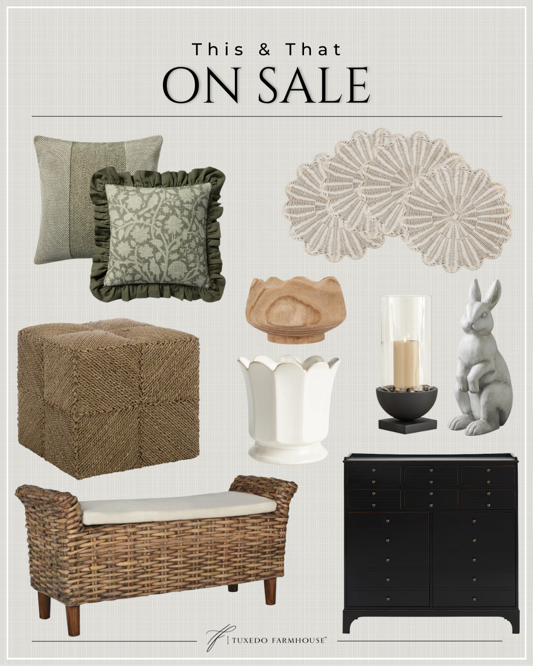 ✨ A little this, a little that… and all on sale 👏🤍 These are the home finds catching my eye right now — pretty pillows, woven textures, charming decor pieces, and timeless accents that instantly make a space feel warm, layered, and collected.

I love mixing statement pieces with everyday basics because those are the details that make a home feel curated without trying too hard. Plus, who doesn’t love finding favorites while they’re on sale? 

 #LTKSeasonal #LTKHome #LTKSaleAlert