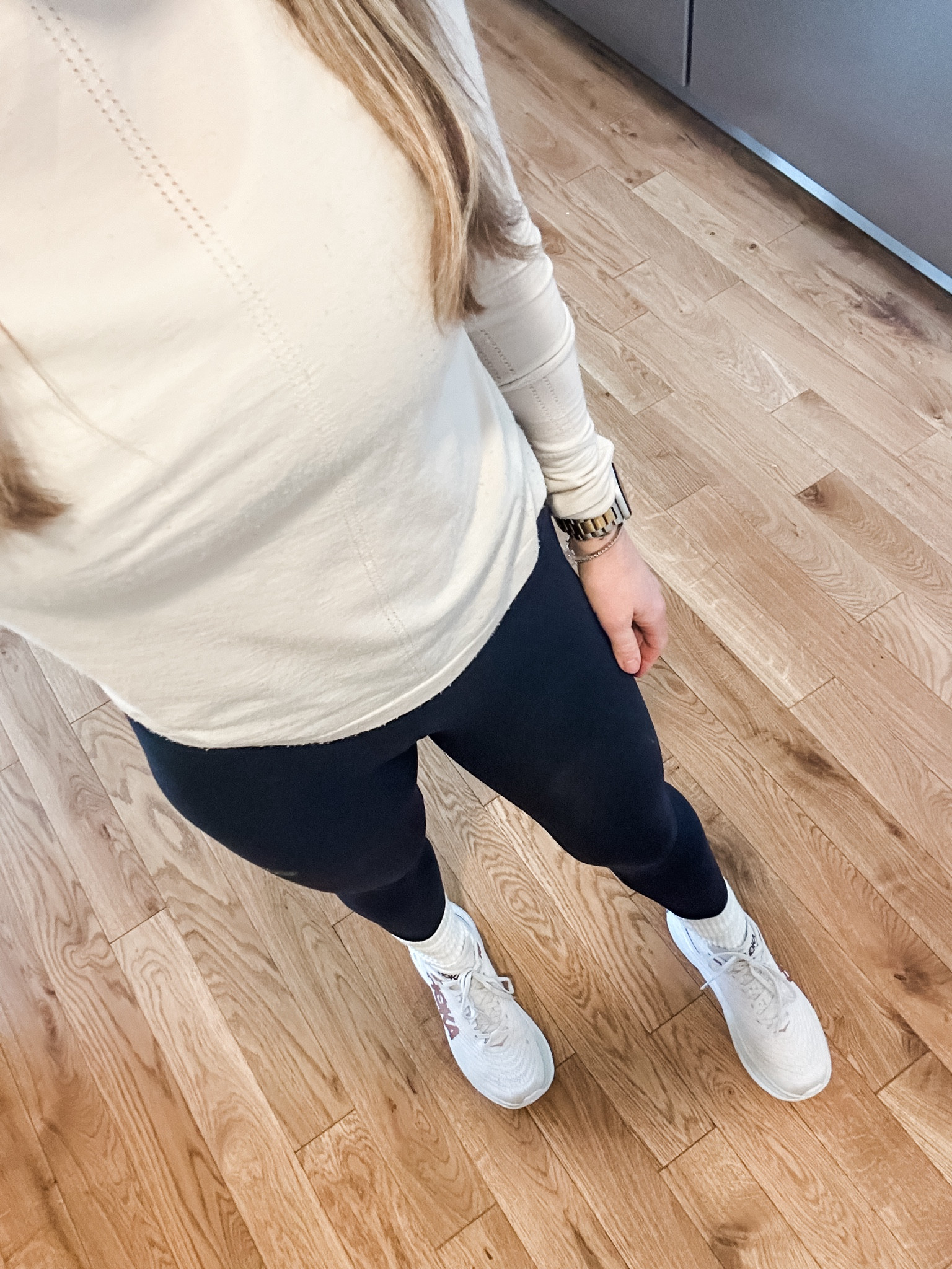 Workout & morning errands outfit 
The same top in brown is on sale and such a great color! 

#LTKfindsunder100 #LTKfitness #LTKshoecrush