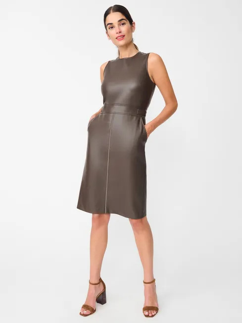 Effie Vegan Leather Dress | J.McLaughlin