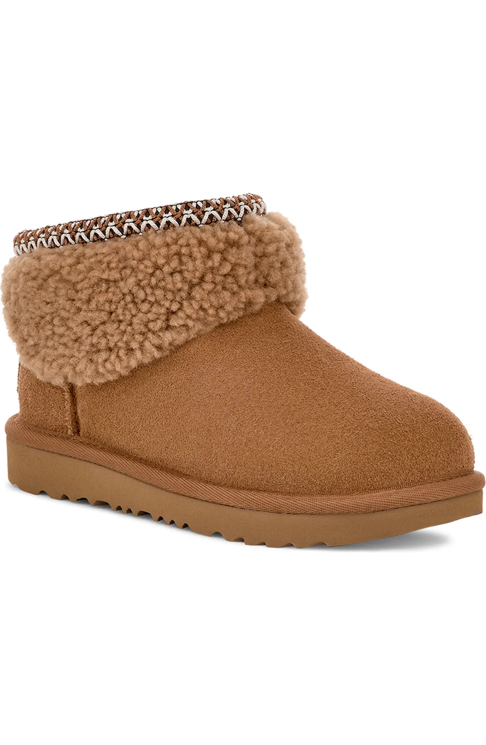 UGG® Kids' Classic Ultra Mini Max Curly Shearling Boot | Nordstrom | Nordstrom