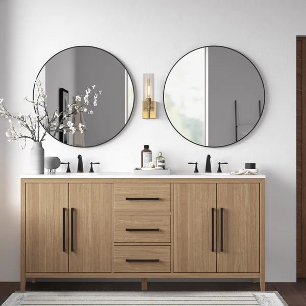 Alsup 72" Double Bathroom Vanity | Wayfair Professional