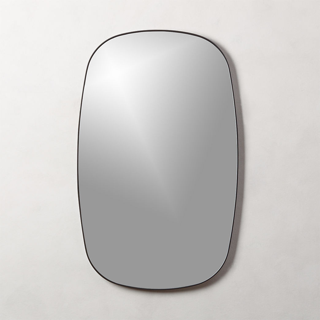 Infinity Black Oblong Wall Mirror 23"x37" + Reviews | CB2 | CB2