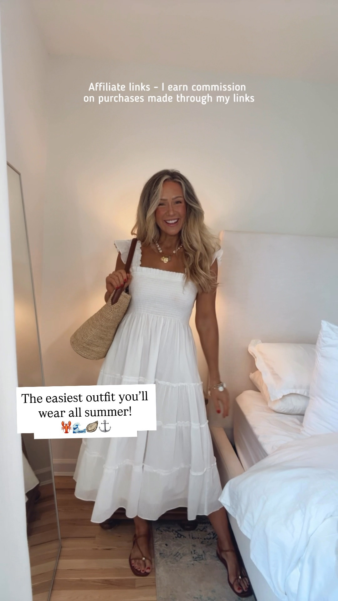 Affiliate links - I earn commission on purchases made through my links 

White summer dress